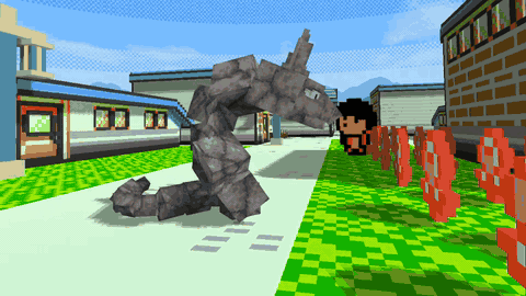 Additional first-person Cobblemon gameplay showing a Pokémon encounter
